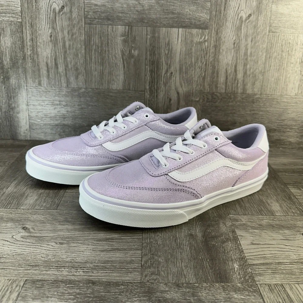 Vans Filmore Decon‎ Youth 6 Lavender Purple Glitter Sparkle Low Top NEW